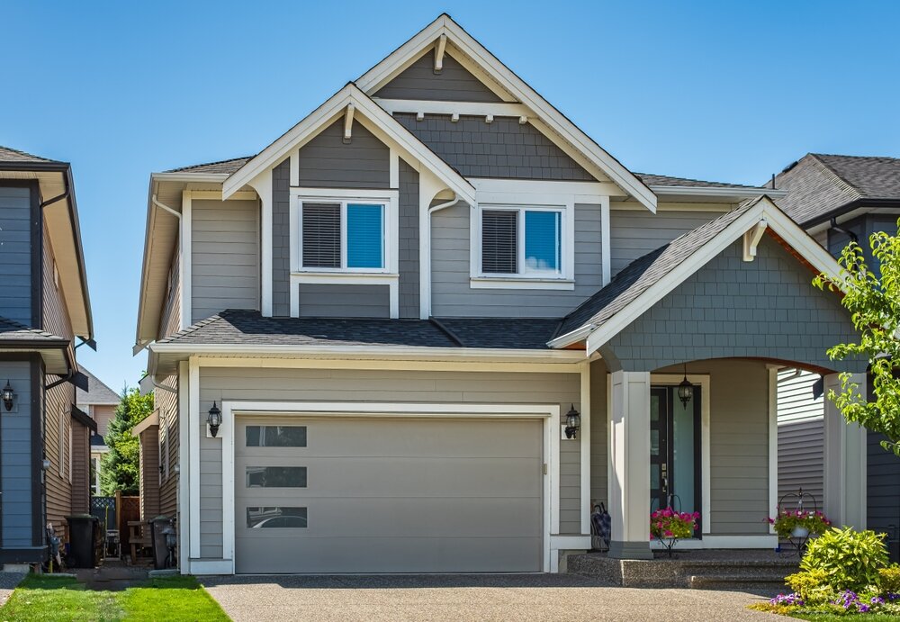 Exterior Cleaning. Newly cleaned exterior of home. Boosting curb appeal.