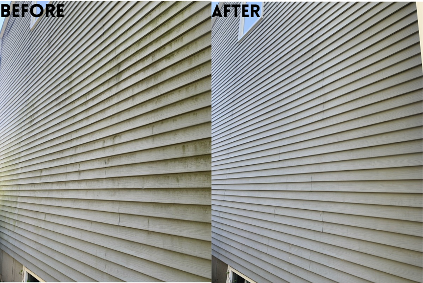 soft wash before and after